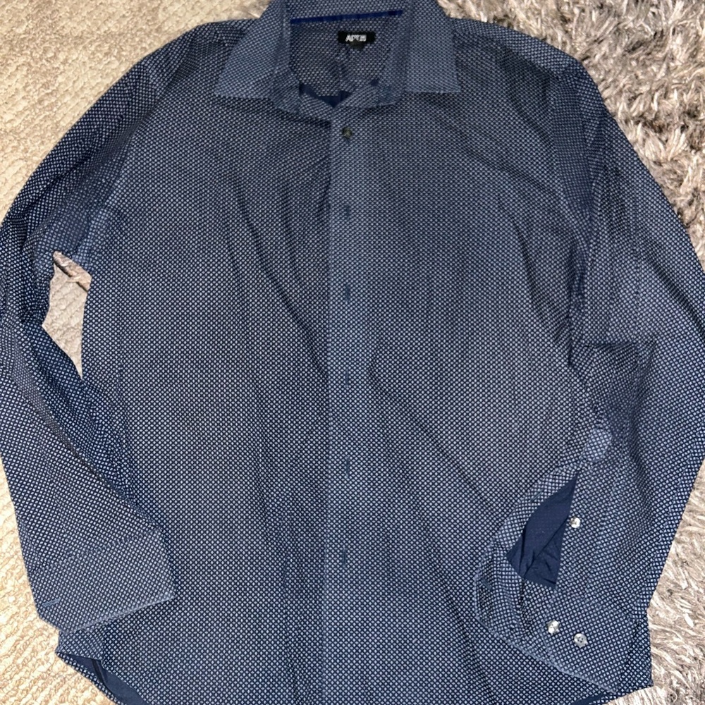 Apt. 9 Blue Casual Button Down Shirt